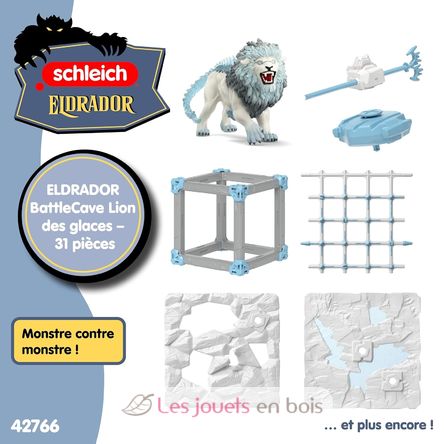 Figura de león de hielo de BattleCave SC-42766 Schleich 6