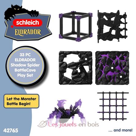 Figura de araña oscura de BattleCave SC-42765 Schleich 6