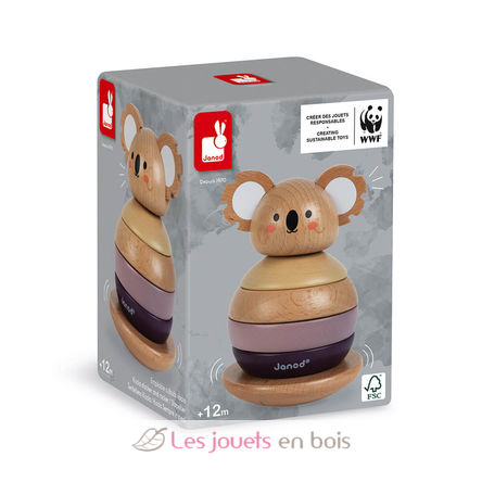 Tentetieso apilable de madera Koala J08601 Janod 5