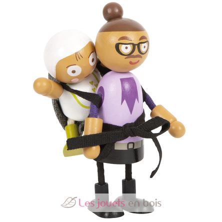 Familia de muñecas flexibles con bebé LE12426 Small Foot company 4