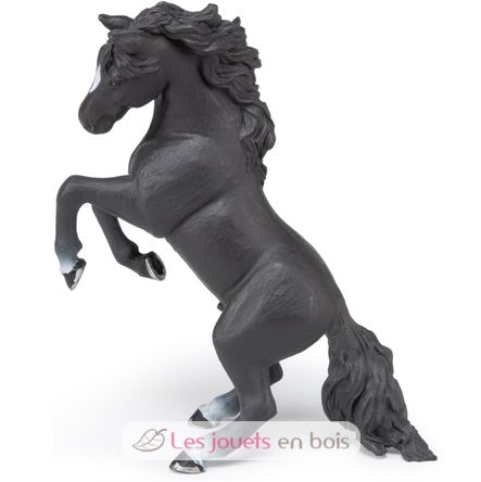 Figura del caballo rampante negro PA51522-2923 Papo 2