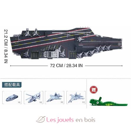 Model Bricks - Portaaviones Fujian SL-M38-B1188 Sluban 2
