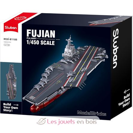 Model Bricks - Portaaviones Fujian SL-M38-B1188 Sluban 1