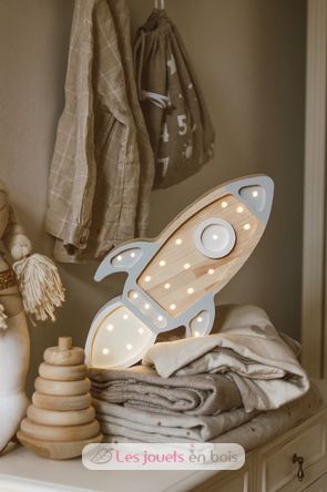 Nightlight Rocket gris claro LL032-000-500 Little Lights 2