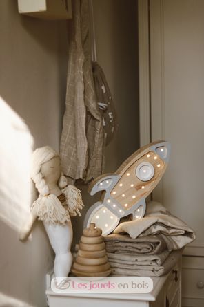 Nightlight Rocket gris claro LL032-000-500 Little Lights 5