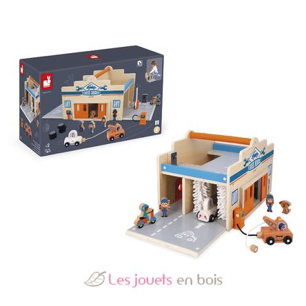 Garaje de madera Cross Roads J05918 Janod 4