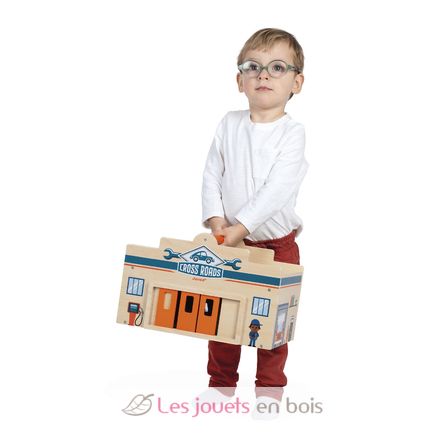 Garaje de madera Cross Roads J05918 Janod 3