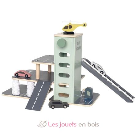 Garaje de madera para coches JAB-W7230 JaBaDaBaDo 1