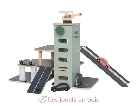Garaje de madera para coches JAB-W7230 JaBaDaBaDo 3