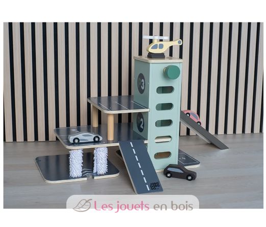Garaje de madera para coches JAB-W7230 JaBaDaBaDo 5