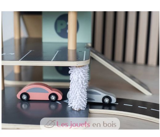Garaje de madera para coches JAB-W7230 JaBaDaBaDo 6