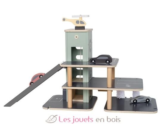 Garaje de madera para coches JAB-W7230 JaBaDaBaDo 2