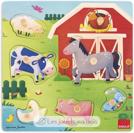 Puzzle Granja de Mamás y Bebés GO53040 Goula 1