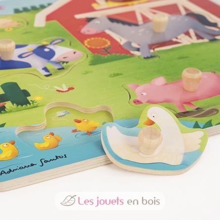 Puzzle Granja de Mamás y Bebés GO53040 Goula 3