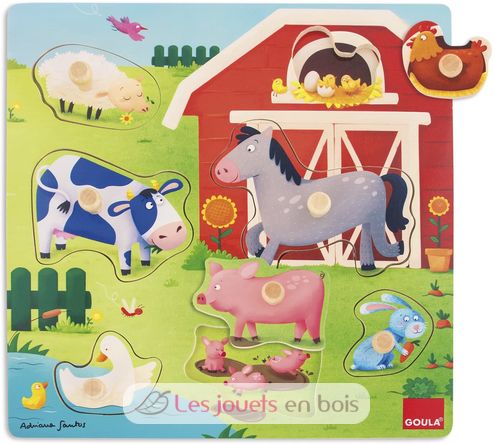 Puzzle Granja de Mamás y Bebés GO53040 Goula 2