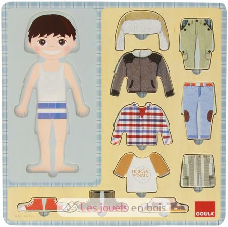 Rompecabezas de niño y su ropa GO53109-4045 Goula 1