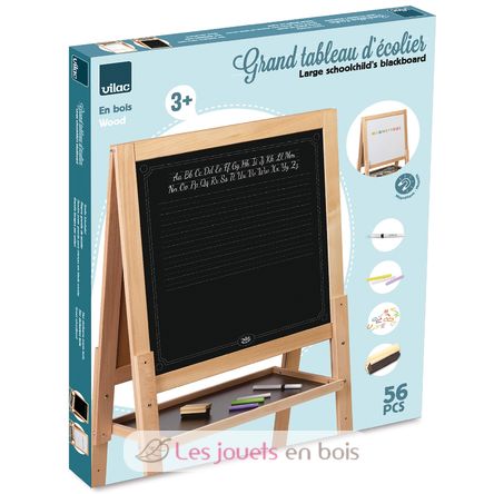 Pizarra grande de madera de doble cara V6711 Vilac 4