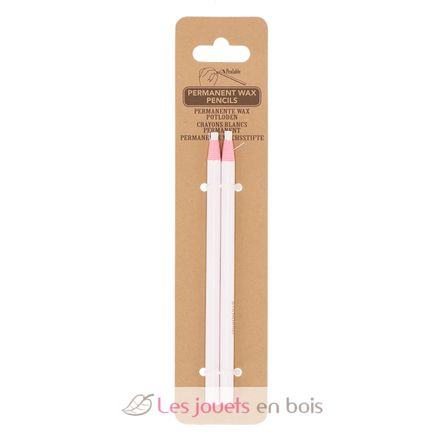 Juego de 2 crayones de cera blancos ED-GT134 Esschert Design 1