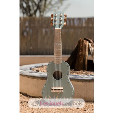 Guitarra de madera verde Safari Friends LD7470 Little Dutch 8