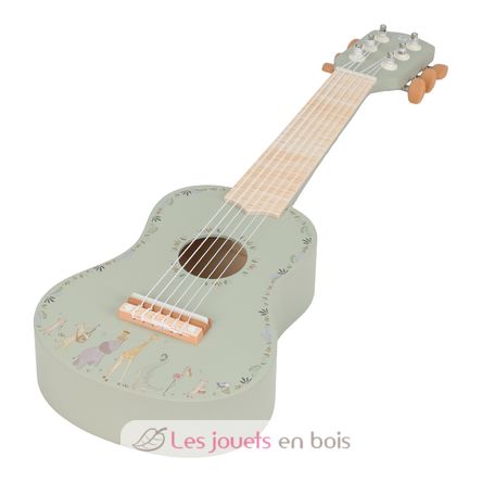 Guitarra de madera verde Safari Friends LD7470 Little Dutch 1