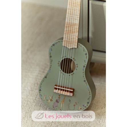 Guitarra de madera verde Safari Friends LD7470 Little Dutch 6