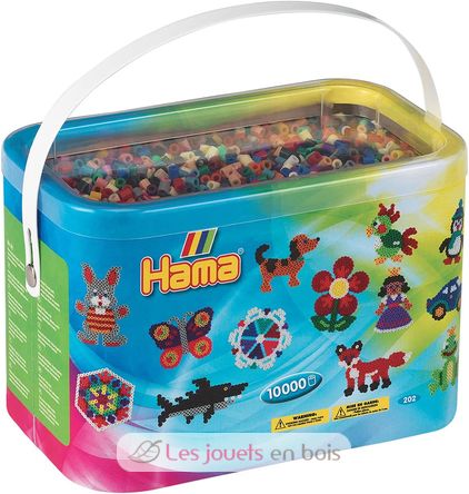 Barril 10000 Midi perlas plastico 22 colores HAMA-202-67 Hama 1