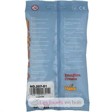 Bolsa de 1000 cuentas de plástico Midi blanco HAMA-207-01 Hama 5