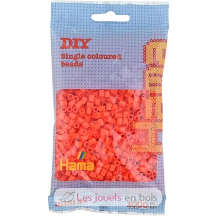 Bolsa de 1000 cuentas de plástico Midi naranja HAMA-207-04 Hama 1