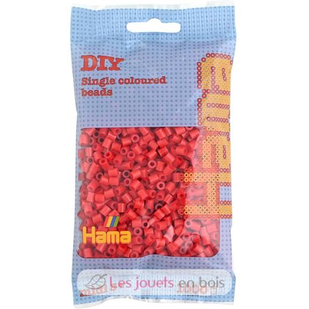 Bolsa de 1000 cuentas de plástico Midi Rojo HAMA-207-05 Hama 1