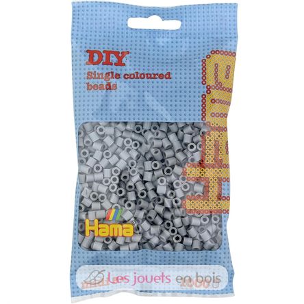 Bolsa de 1000 cuentas de plástico Midi gris HAMA-207-17 Hama 1
