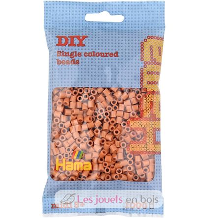 Bolsa de 1000 cuentas de plástico Midi marrón claro HAMA-207-21 Hama 1