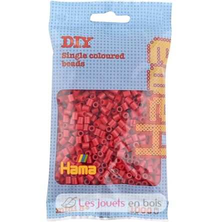 Bolsa de 1000 cuentas de plástico Midi navidad roja HAMA-207-22 Hama 1
