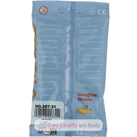 Bolsa de 1000 cuentas de plástico Midi Turquesa HAMA-207-31 Hama 4