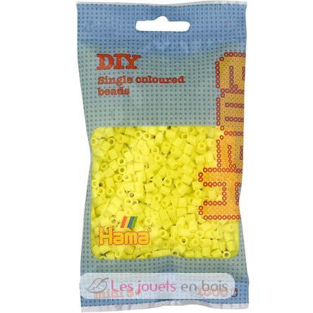 Bolsa de 1000 cuentas de plástico Midi amarillo pastel HAMA-207-43 Hama 1