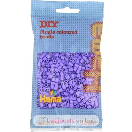 Bolsa de 1000 cuentas de plástico Midi violeta pastel HAMA-207-45 Hama 1