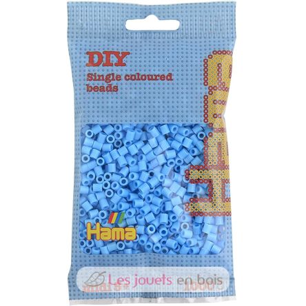 Bolsa de 1000 cuentas de plástico Midi azul pastel HAMA-207-46 Hama 1