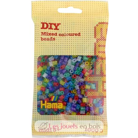 Bolsa de 1000 cuentas de plástico Midi lentejuelas HAMA-207-54 Hama 1