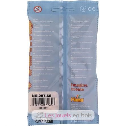 Bolsa de 1000 cuentas de plástico Midi peluche marrón HAMA-207-60 Hama 4