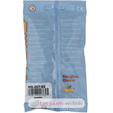 Bolsa de 1000 cuentas de plástico Midi color plata HAMA-207-62 Hama 4