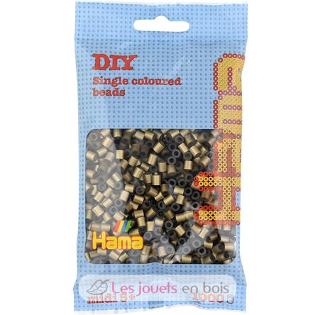 Bolsa de 1000 cuentas de plástico Midi color plata HAMA-207-63 Hama 1