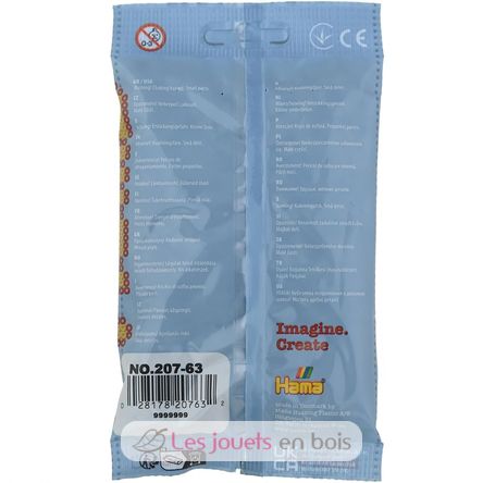 Bolsa de 1000 cuentas de plástico Midi color plata HAMA-207-63 Hama 4
