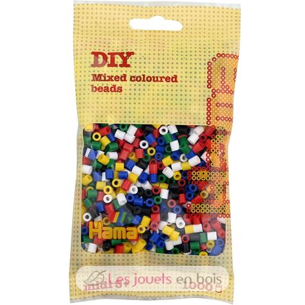 Bolsa de 1000 cuentas de plástico Midi mezcla base 6 colores HAMA-207-66 Hama 1