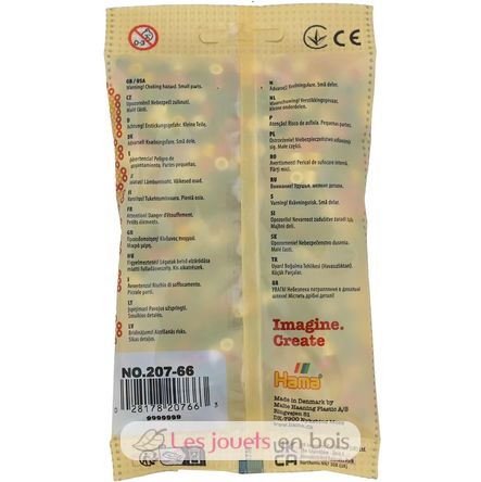 Bolsa de 1000 cuentas de plástico Midi mezcla base 6 colores HAMA-207-66 Hama 3