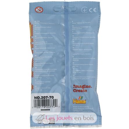 Bolsa de 1000 cuentas de plástico Midi gris claro HAMA-207-70 Hama 7