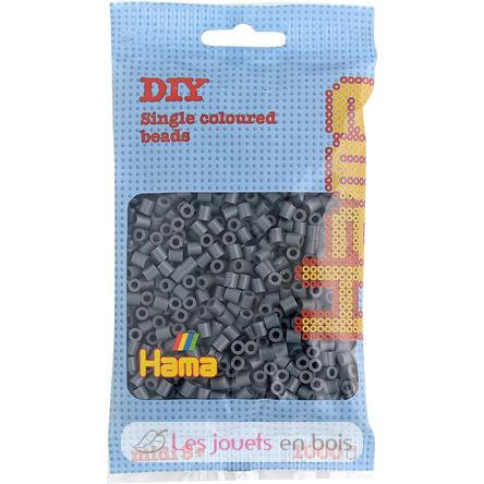 Bolsa de 1000 cuentas de plástico Midi gris oscuro HAMA-207-71 Hama 1