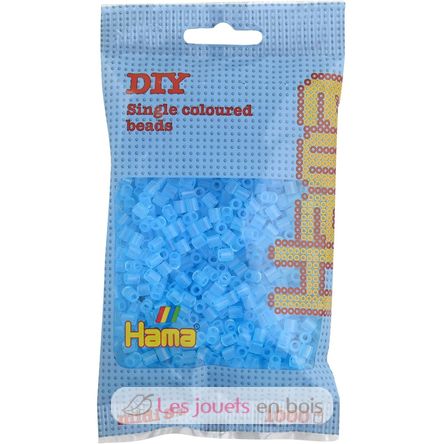 Bolsa de 1000 cuentas de plástico Midi azul transparente HAMA-207-73 Hama 1