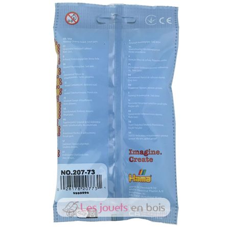 Bolsa de 1000 cuentas de plástico Midi azul transparente HAMA-207-73 Hama 7