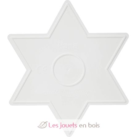 Plato grande estrella blanca con bolitas de plastico Midi HAMA-269 Hama 3