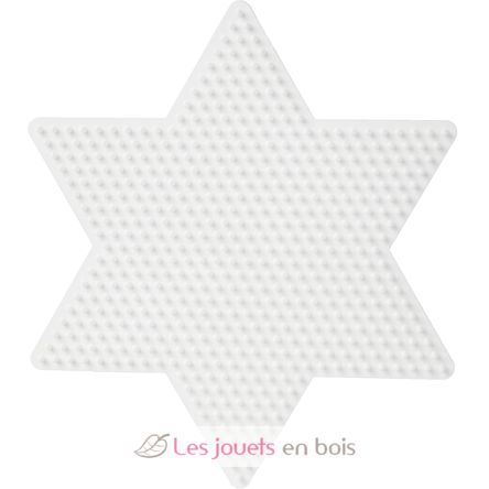 Plato grande estrella blanca con bolitas de plastico Midi HAMA-269 Hama 2