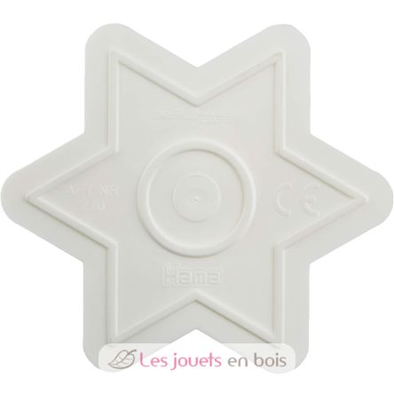 Plato pequeño estrella blanca plastico perlas Midi HAMA-270 Hama 3